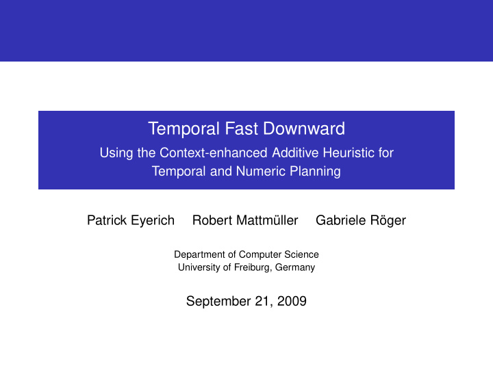 temporal fast downward