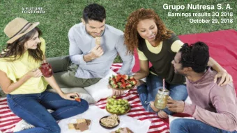Grupo Nutresa S. A.  Earnings results 3Q 2018  October 29, 2018  Relevant events  8  Global highest