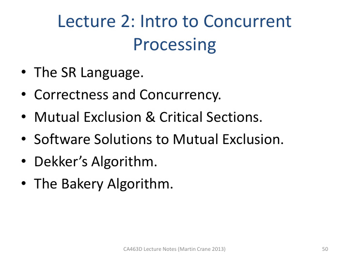 lecture 2 intro to concurrent