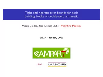 AM  P  A  R  CudA  Multiple  Precision  ARithmetic  librarY  Floating point arithmetics A real