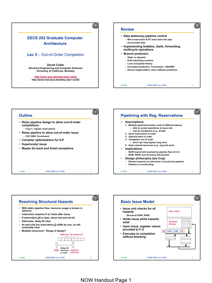 now handout page 1