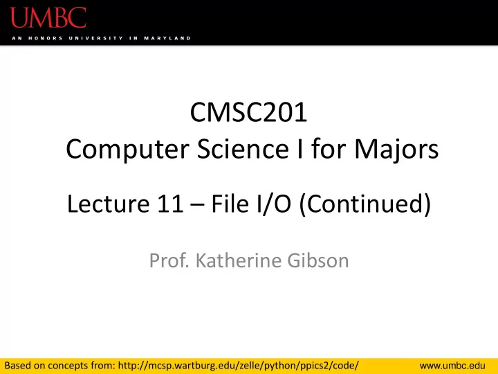 cmsc201 computer science i for majors