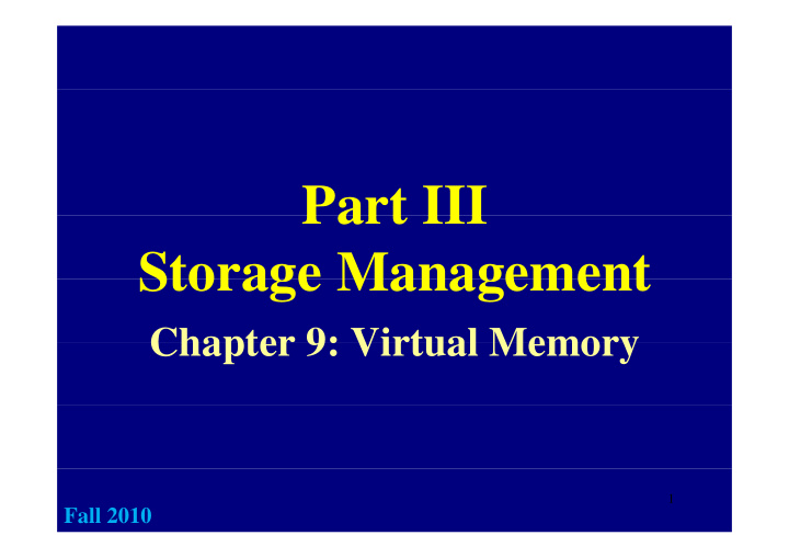 part iii part iii storage management storage management