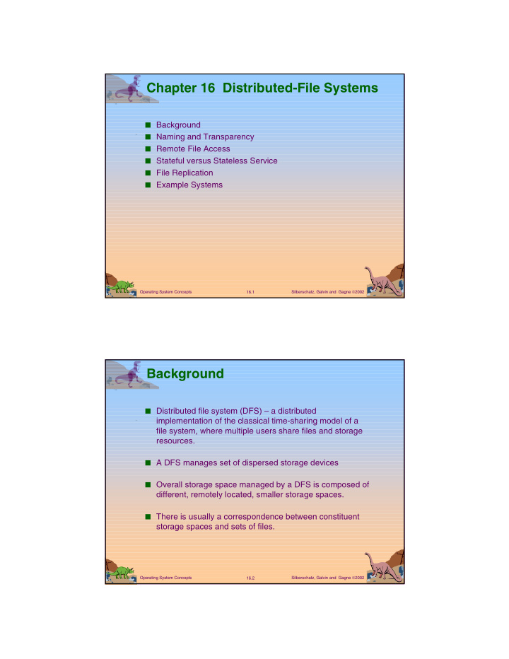 chapter 16 distributed file systems