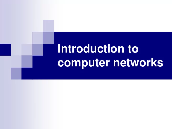 introduction to