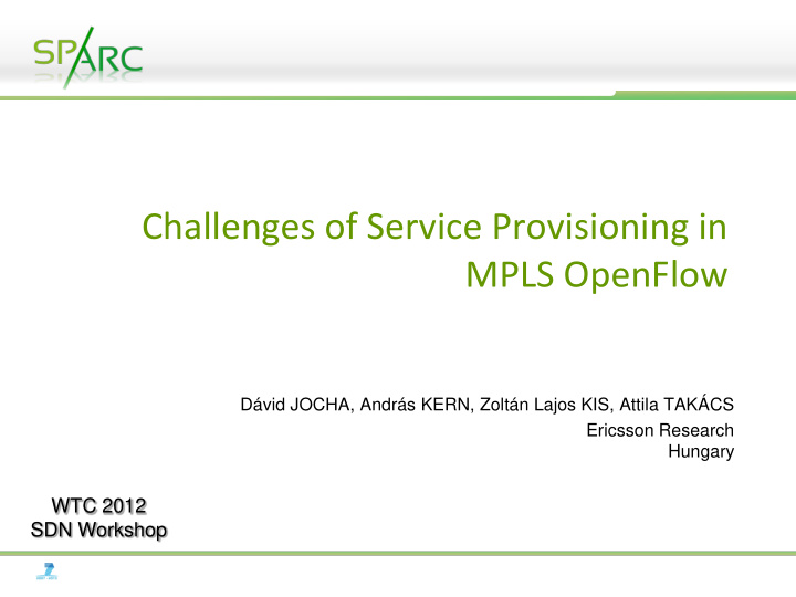 mpls openflow