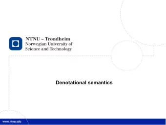 2  What we're doing today   We're looking at how to reason about the effect of a  program by