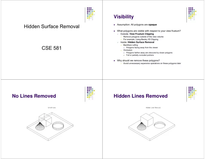 hidden surface removal