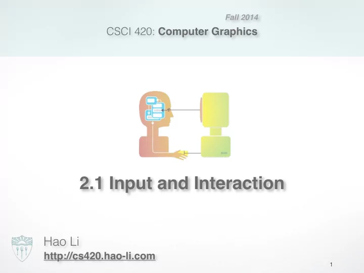 2 1 input and interaction