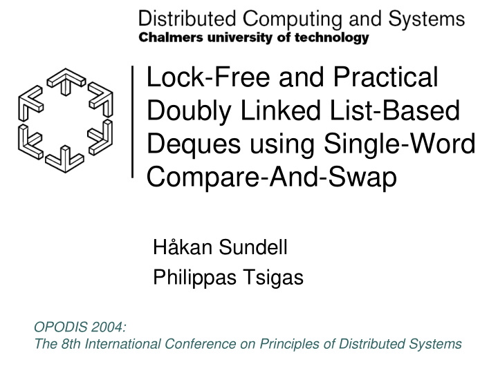 lock free and practical doubly linked list based deques