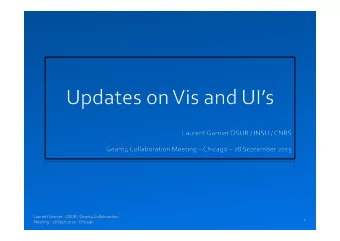 Laurent  Garnier  -  OSUR  /  Geant4  Collaboration    1    Meeting