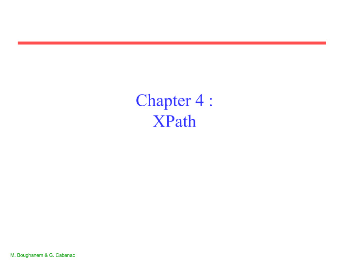 chapter 4 xpath