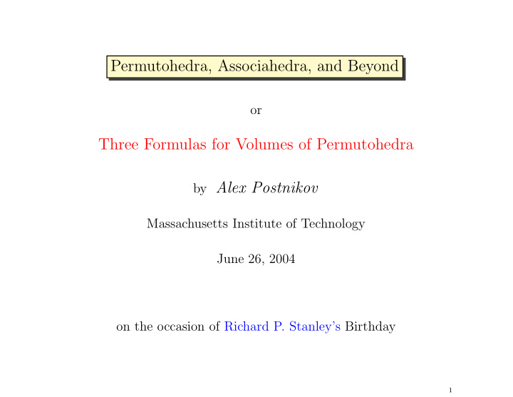 permutohedra associahedra and beyond