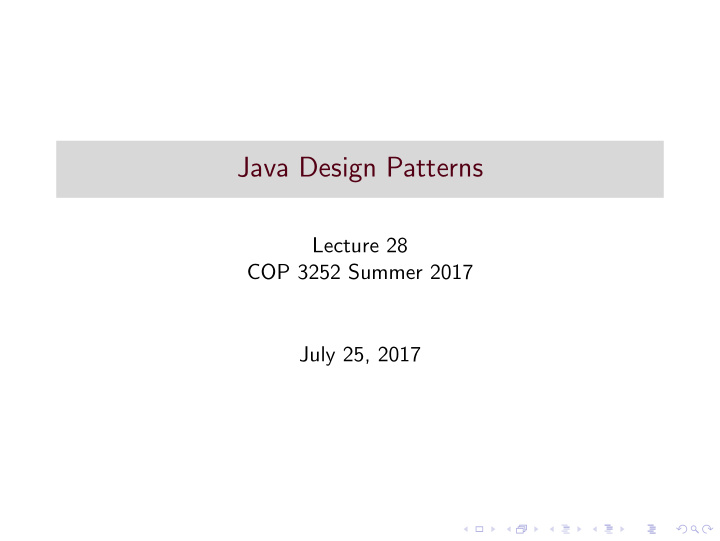 java design patterns