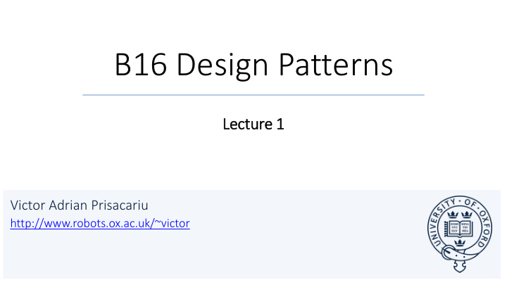 b16 design patterns