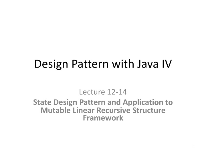 design pattern with java iv