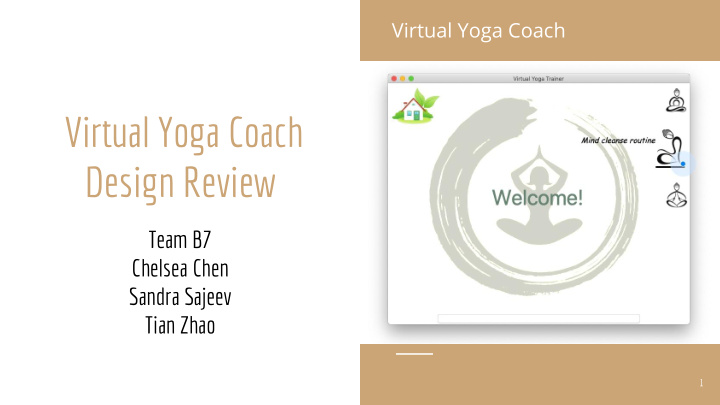 virtual yoga coach design review