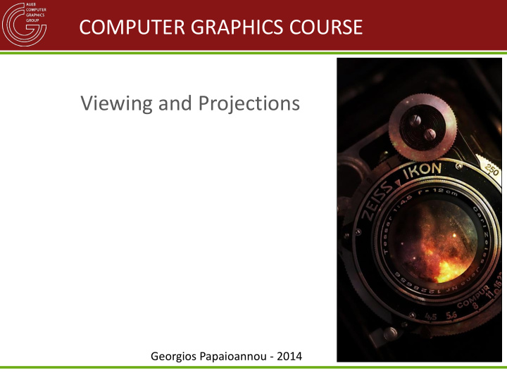 computer graphics course