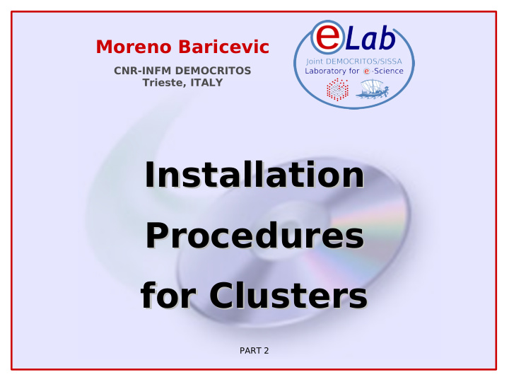 installation installation procedures procedures for