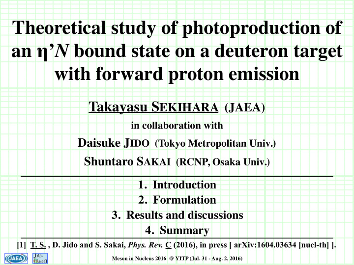 theoretical study of photoproduction of an n bound state