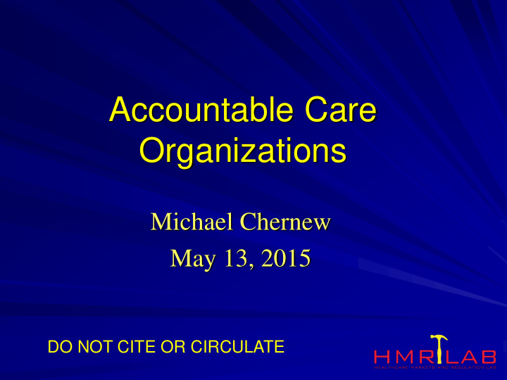 accountable care