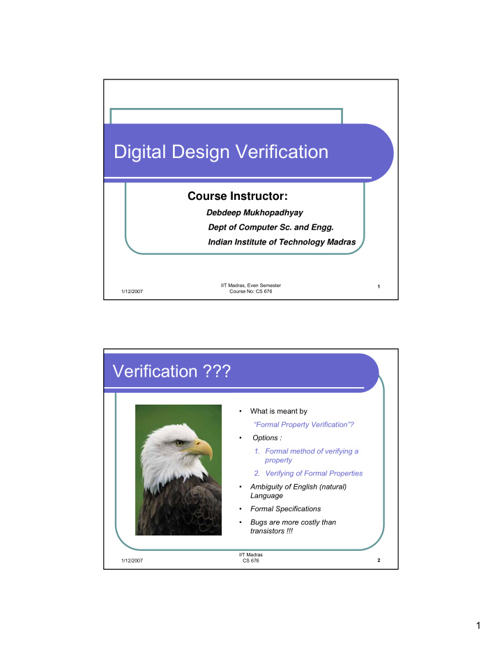 digital design verification