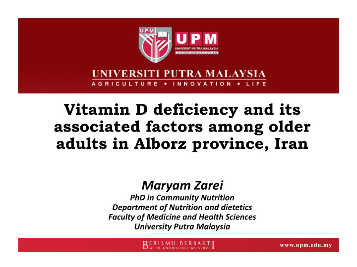 associated factors among older
