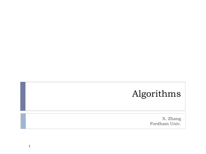 algorithms
