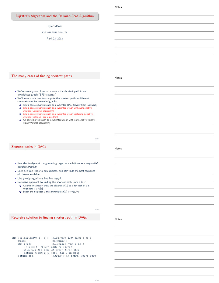 dijkstra s algorithm and the bellman ford algorithm