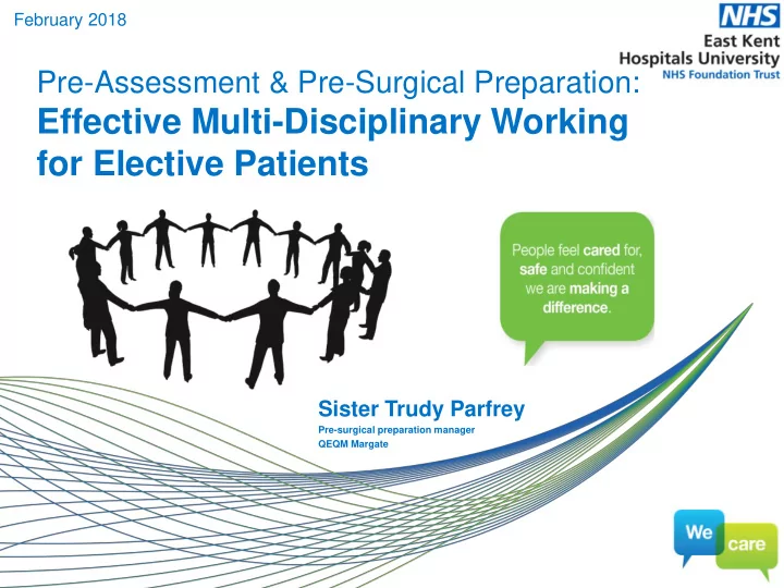 effective multi disciplinary working