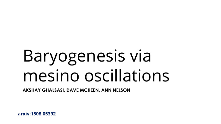 mesino oscillations