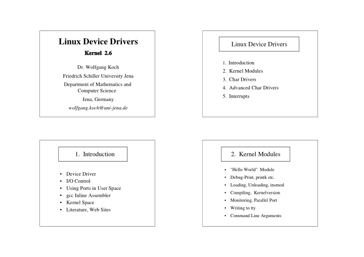 linux device drivers
