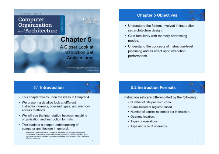 chapter 5 modes understand the concepts of instruction