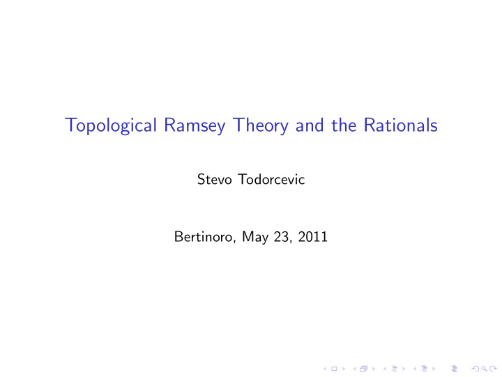 topological ramsey theory and the rationals