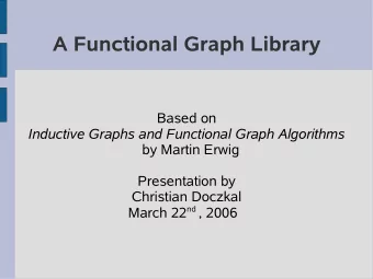 A Functional Graph Library  Based on Inductive Graphs and Functional Graph Algorithms  by Martin