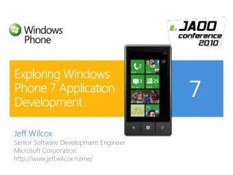 Microsoft Corporation  http://www.jeff.wilcox.name/                    2