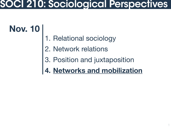 soci 210 sociological perspectives