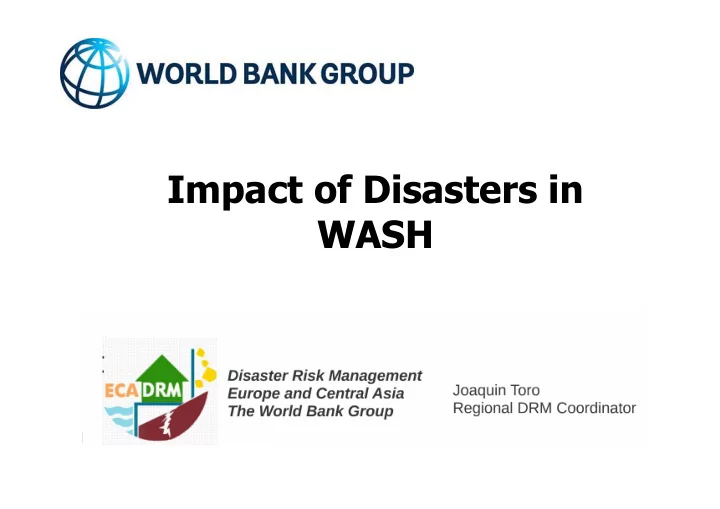 disasters reported