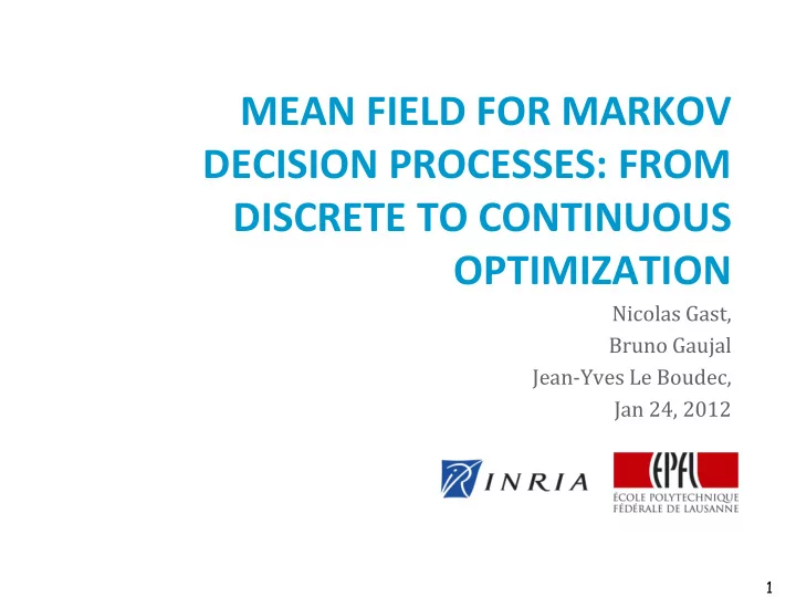 decision processes from