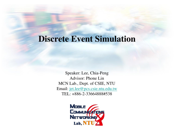 discrete event simulation