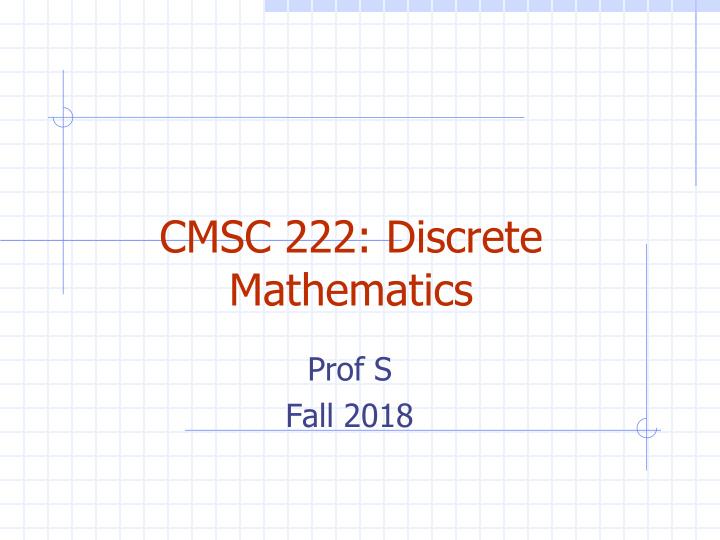 cmsc 222 discrete mathematics