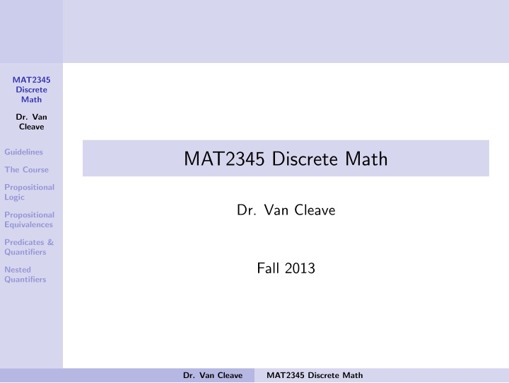 mat2345 discrete math