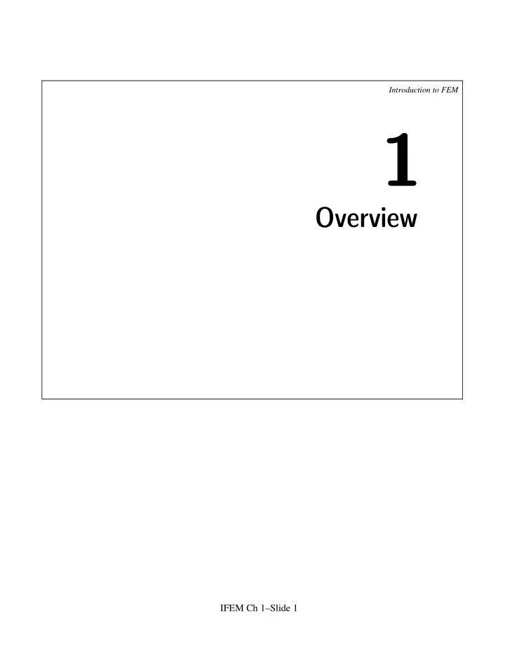 overview