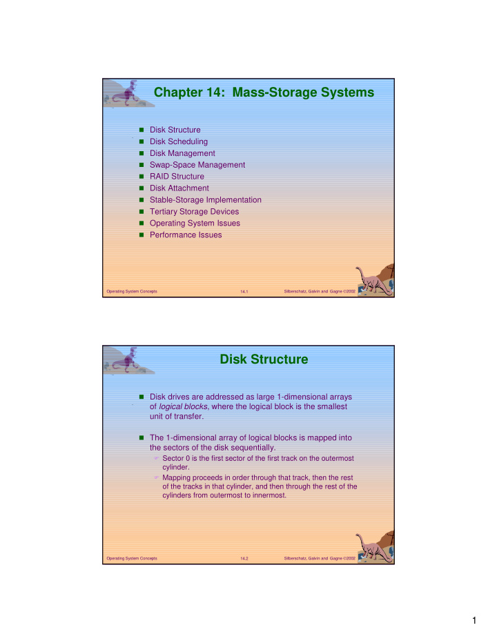 chapter 14 mass storage systems