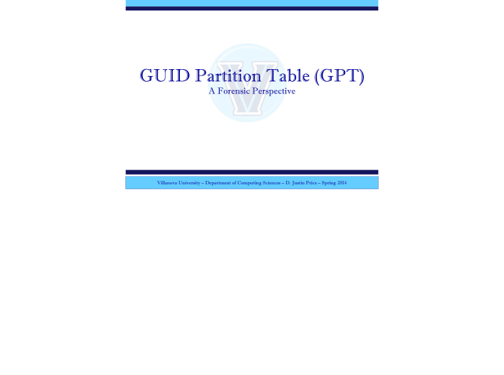 guid partition table gpt