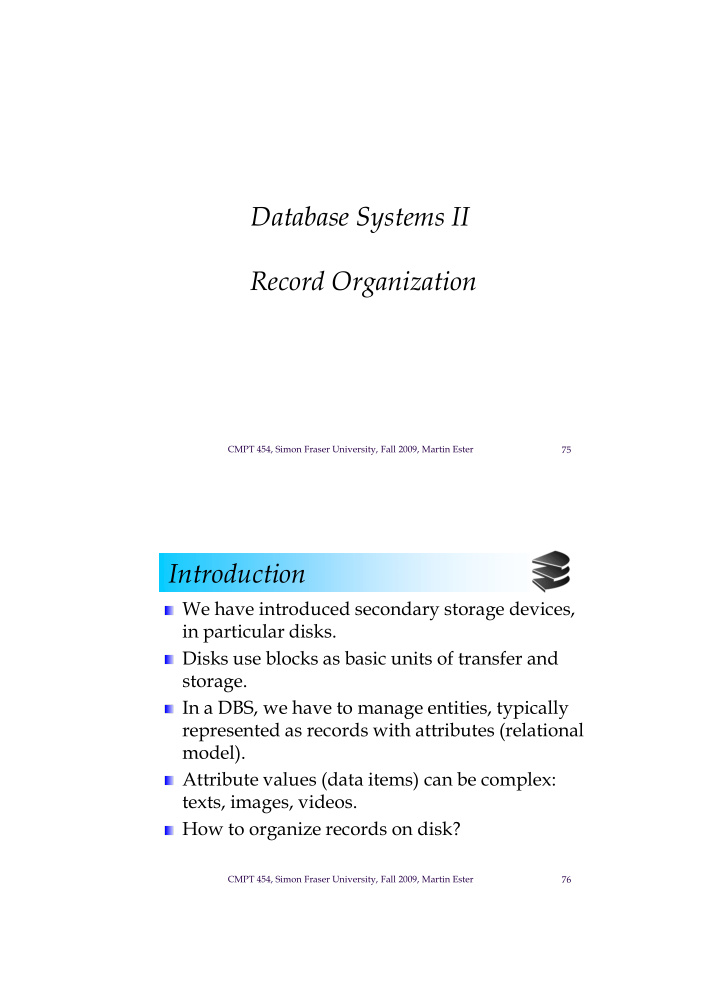 database systems ii