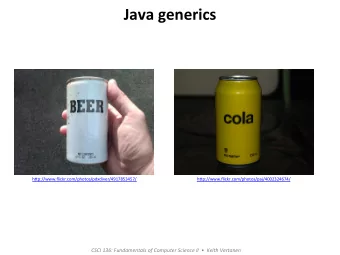 Java  generics    h&quot;p://www.flickr.com/photos/pdxdiver/4917853457/