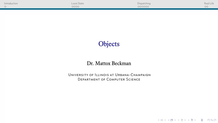 objects