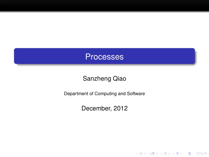 processes