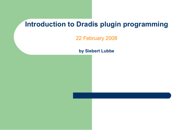introduction to dradis plugin programming